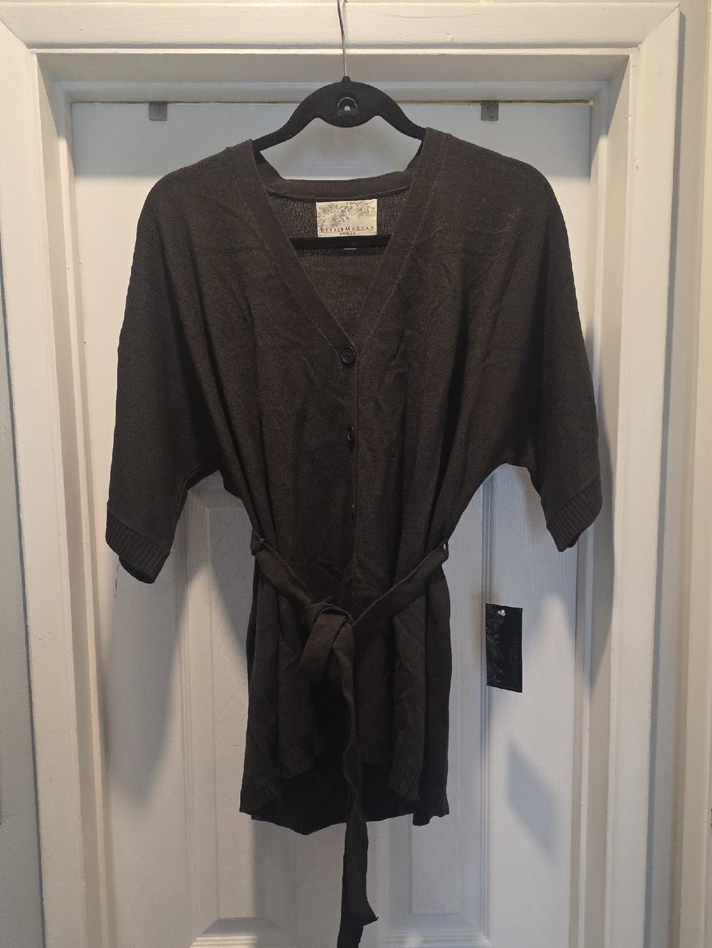 Debbie Morgan Gray Knit Women's Top